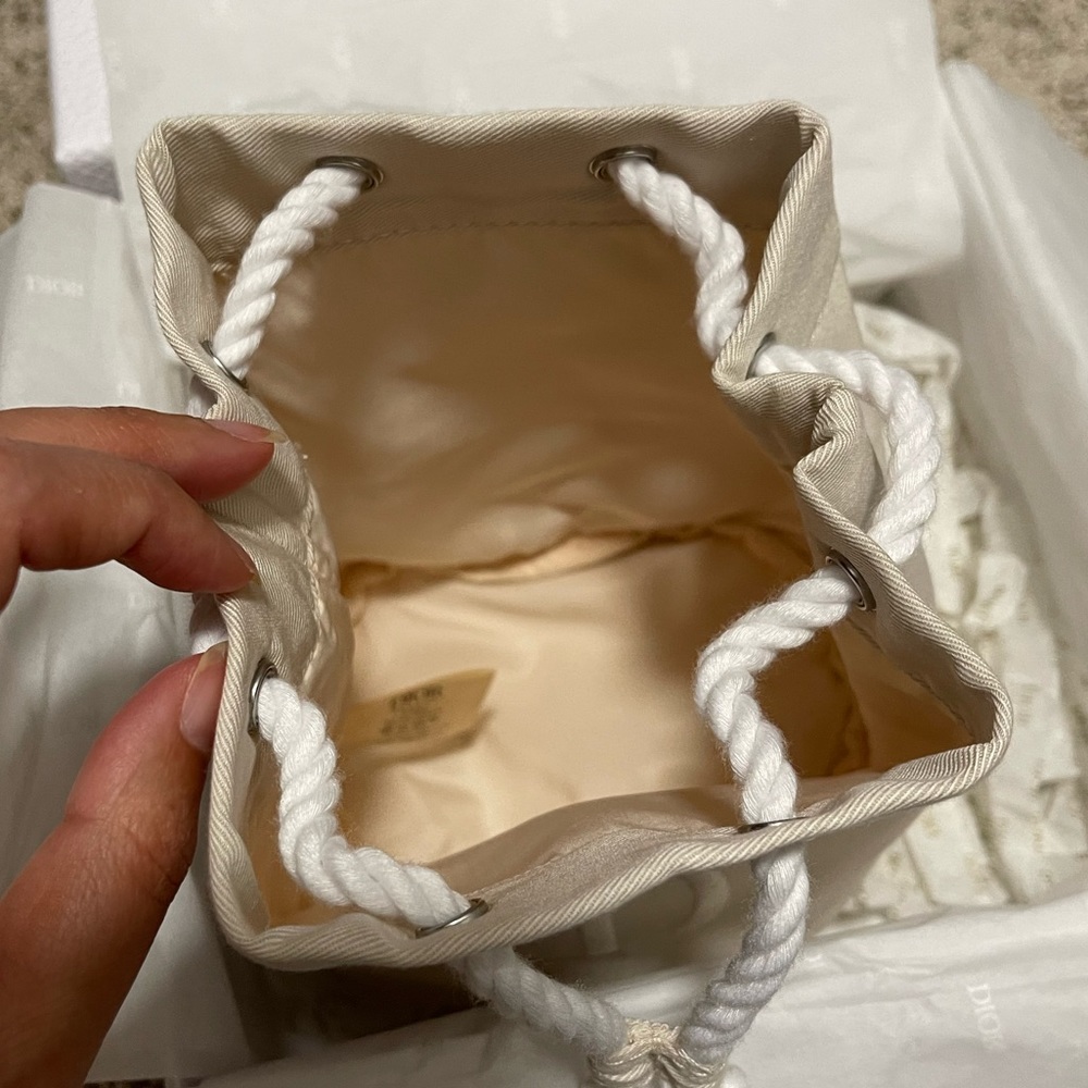 Dior drawstring bucket beauty bag - Picture 2 of 2